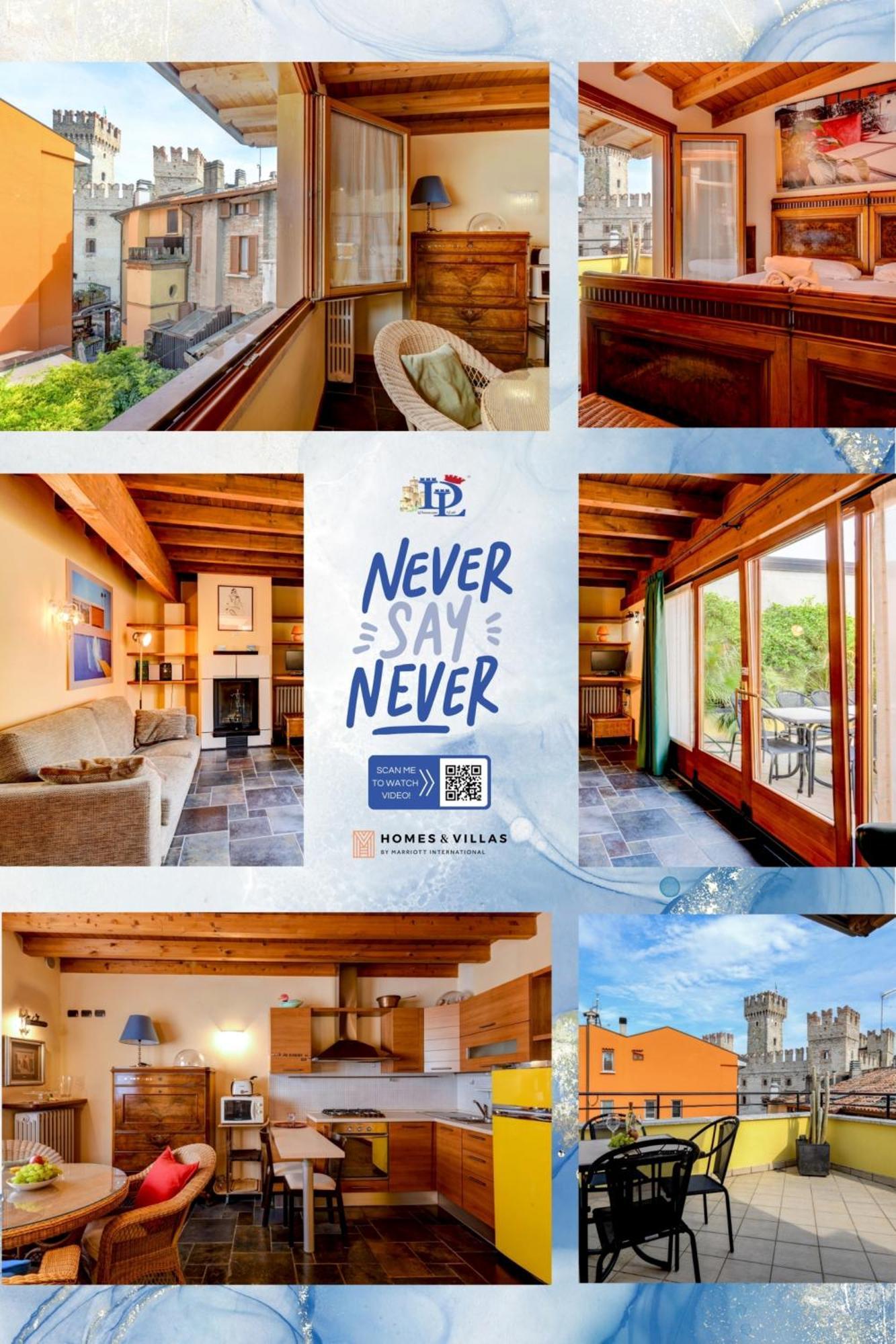 Desenzanoloft Official Partner Marriott Homes & Villas -Penthouse Never Say Never Sirmione Castle View Ngoại thất bức ảnh
